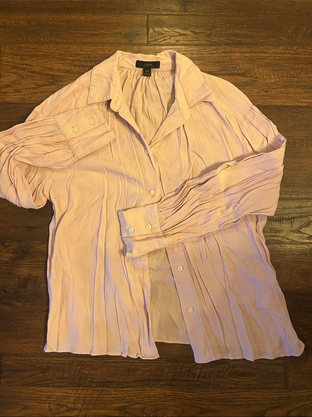 J. Crew Pale Pink Button-Down Shirt